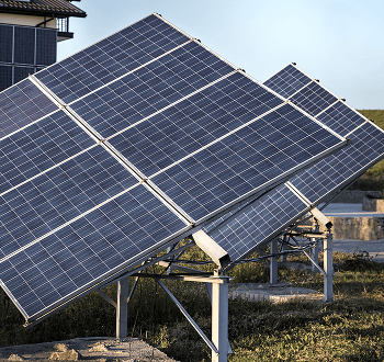 Industrial solar panel array